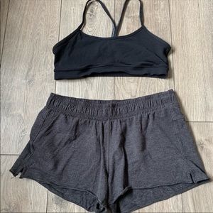 Lululemon Yoga Bra Shorts set